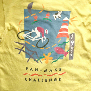 90's "made in USA" FRUIT OF THE LOOM "PAN-MASS CHALLENGE" 両面プリント Tシャツ