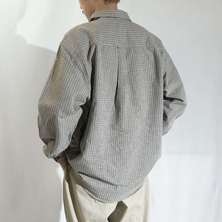 90's Eddie Bauer オックスフォード チェック ボタンダウン L/Sシャツ