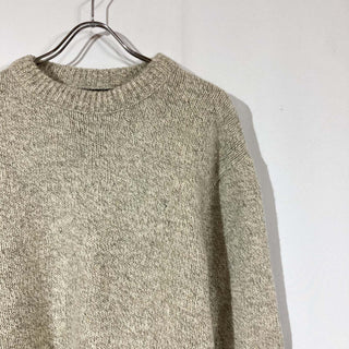 80's "made in USA" Eddie Bauer メランジ ウール ニット セーター