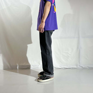 00's FADED GLORY "先染め" ストレート ブラック デニム パンツ