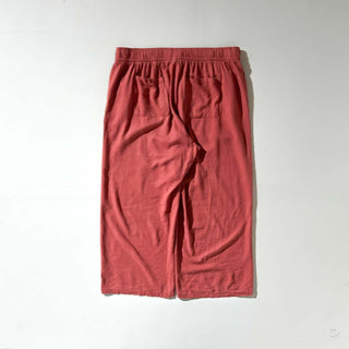 00's OLD NAVY リネン×レーヨン ドローコード イージー パンツ(コーラルピンク)