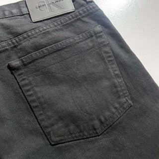 00's Calvin Klein ストレート ブラックデニム パンツ