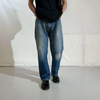 00's RUSTLER ヒゲ ストレート デニム パンツ