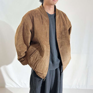 90's～00's Croft & Barrow キルティング レザー ブルゾン ジャケット