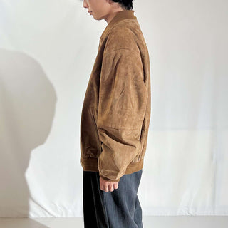 90's～00's Croft & Barrow キルティング レザー ブルゾン ジャケット