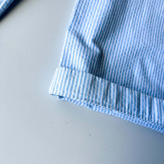 00's Croft＆Barrow シアサッカー ドローコード ワイド イージー パンツ