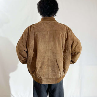 90's～00's Croft & Barrow キルティング レザー ブルゾン ジャケット