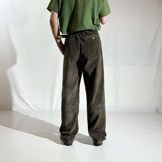 00's BILL BLASS カーキ 2タック コーデュロイ パンツ