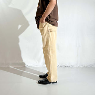 00's Dickies フェード ボロ ダック ペインター パンツ(ベージュ)