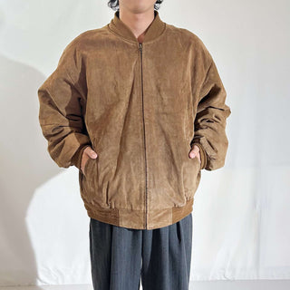 90's～00's Croft & Barrow キルティング レザー ブルゾン ジャケット