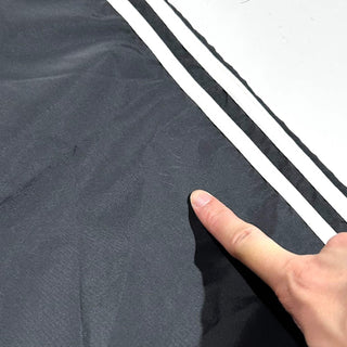 90's adidas ブラック ドローコード ナイロン パンツ