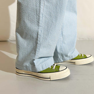 00's Croft＆Barrow シアサッカー ドローコード ワイド イージー パンツ