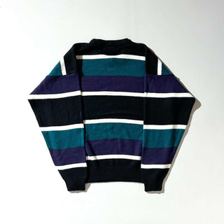 90's AMERICAN WEEKEND マルチボーダー ニット セーター