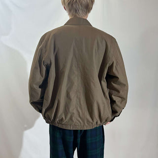 00's PERRY ELLIS PORTFOLIO ブラウン ピーチスキン セーリング ジャケット