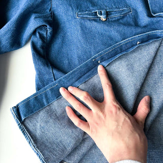 90's～ BREECHES デニム ボタンダウン L/Sシャツ