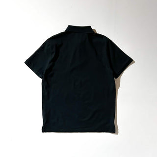 00's RALPH LAUREN "Custom Slim Fit Stretch Mesh" ハーフジップ S/Sポロシャツ