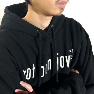 90's～00's "got bon jovi ?" メッセージ スウェット パーカ