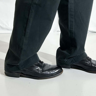 90's～ OLD RALPH LAUREN "ANDREW PANT" ダークネイビー ２タック チノ パンツ