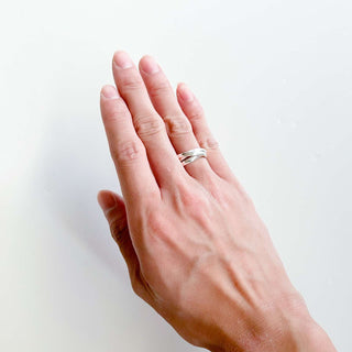 silver925 3連 リング