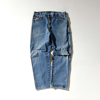 00's Dickies ボロ ワイド ペインター デニム パンツ