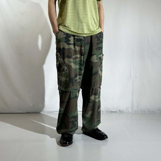 00's ウッドランドカモ 2way カーゴ パンツ