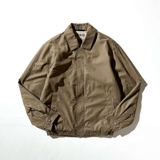 00's PERRY ELLIS PORTFOLIO ブラウン ピーチスキン セーリング ジャケット