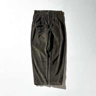 00's BILL BLASS カーキ 2タック コーデュロイ パンツ