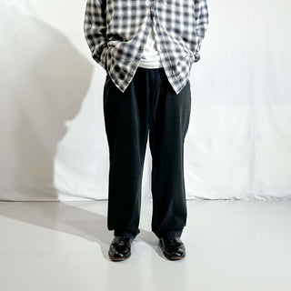 90's～ OLD RALPH LAUREN "ANDREW PANT" ダークネイビー ２タック チノ パンツ