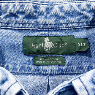 Hunt Club デニム ワンポイント L/Sシャツ