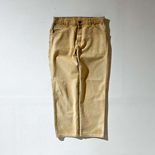 00's Dickies フェード ボロ ダック ペインター パンツ(ベージュ)