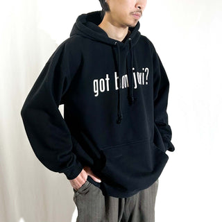 90's～00's "got bon jovi ?" メッセージ スウェット パーカ