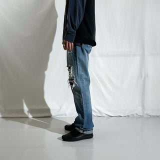 00's Levi's ジップフライ ボロ ダメージ デニム パンツ