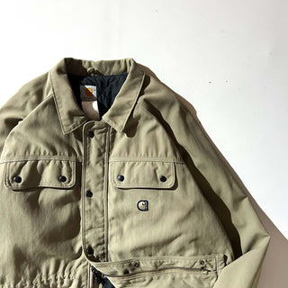 ～00's Carhartt 裏キルティング ラグラン ダブルジップ ワーク ジャケット