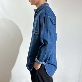 90's～ BREECHES デニム ボタンダウン L/Sシャツ