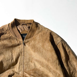 90's～00's Croft & Barrow キルティング レザー ブルゾン ジャケット