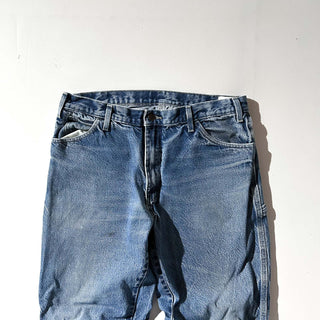 00's Dickies ボロ ワイド ペインター デニム パンツ