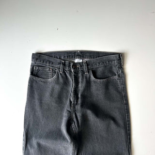 00's FADED GLORY "先染め" ストレート ブラック デニム パンツ