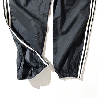 90's adidas ブラック ドローコード ナイロン パンツ