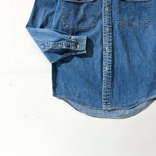 90's OLD GAP デニム レギュラーカラー L/Sシャツ