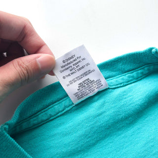 90's "made in USA" Mickey&CO. 青パンミッキー キャラクター プリント Tシャツ