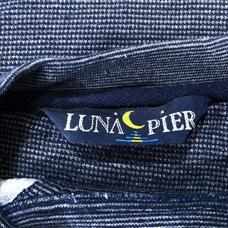 LUNA PIER ネイビー ワンポイント スウェット シャツ