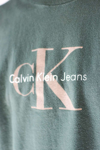 90’s "made in USA" Calvin Kline Jeans センターロゴ プリントTシャツ