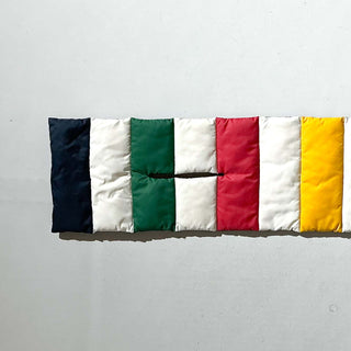 00's Hudson's Bay マルチカラー 中綿 パッファー マフラー