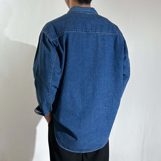 90's～ BREECHES デニム ボタンダウン L/Sシャツ
