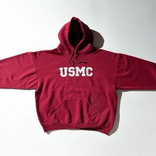 90's SOFFE "USMC" プリント スウェット パーカ