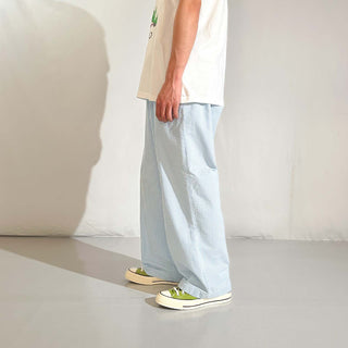 00's Croft＆Barrow シアサッカー ドローコード ワイド イージー パンツ