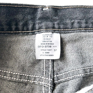 00's FADED GLORY "先染め" ストレート ブラック デニム パンツ