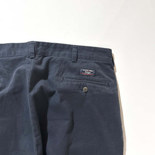 90's～ OLD RALPH LAUREN "ANDREW PANT" ダークネイビー ２タック チノ パンツ