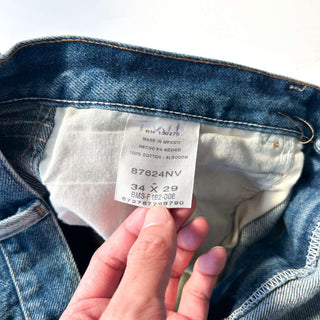 00's RUSTLER ヒゲ ストレート デニム パンツ