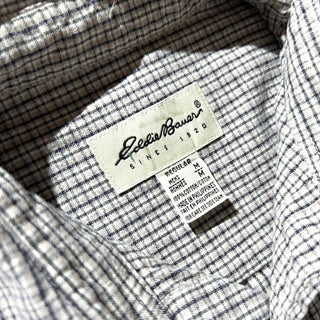 90's Eddie Bauer オックスフォード チェック ボタンダウン L/Sシャツ